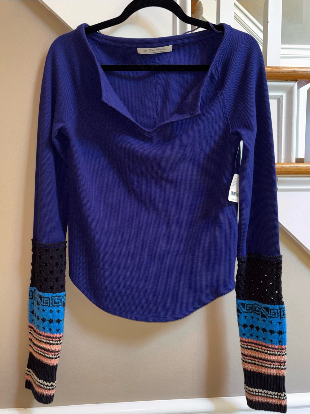 Free People We the Free Long Sleeve Shirt size Large NWT